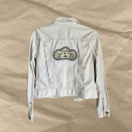 Cloud Patch Denim Jacket Size S