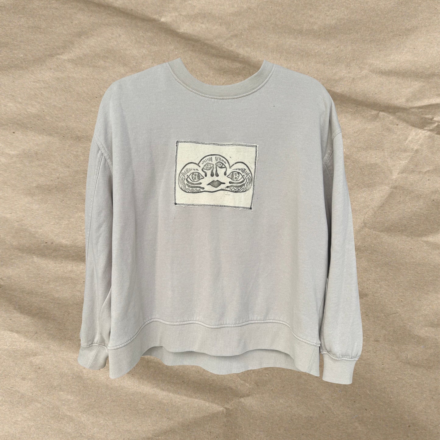 Cloud Patch Sweatshirt Size S