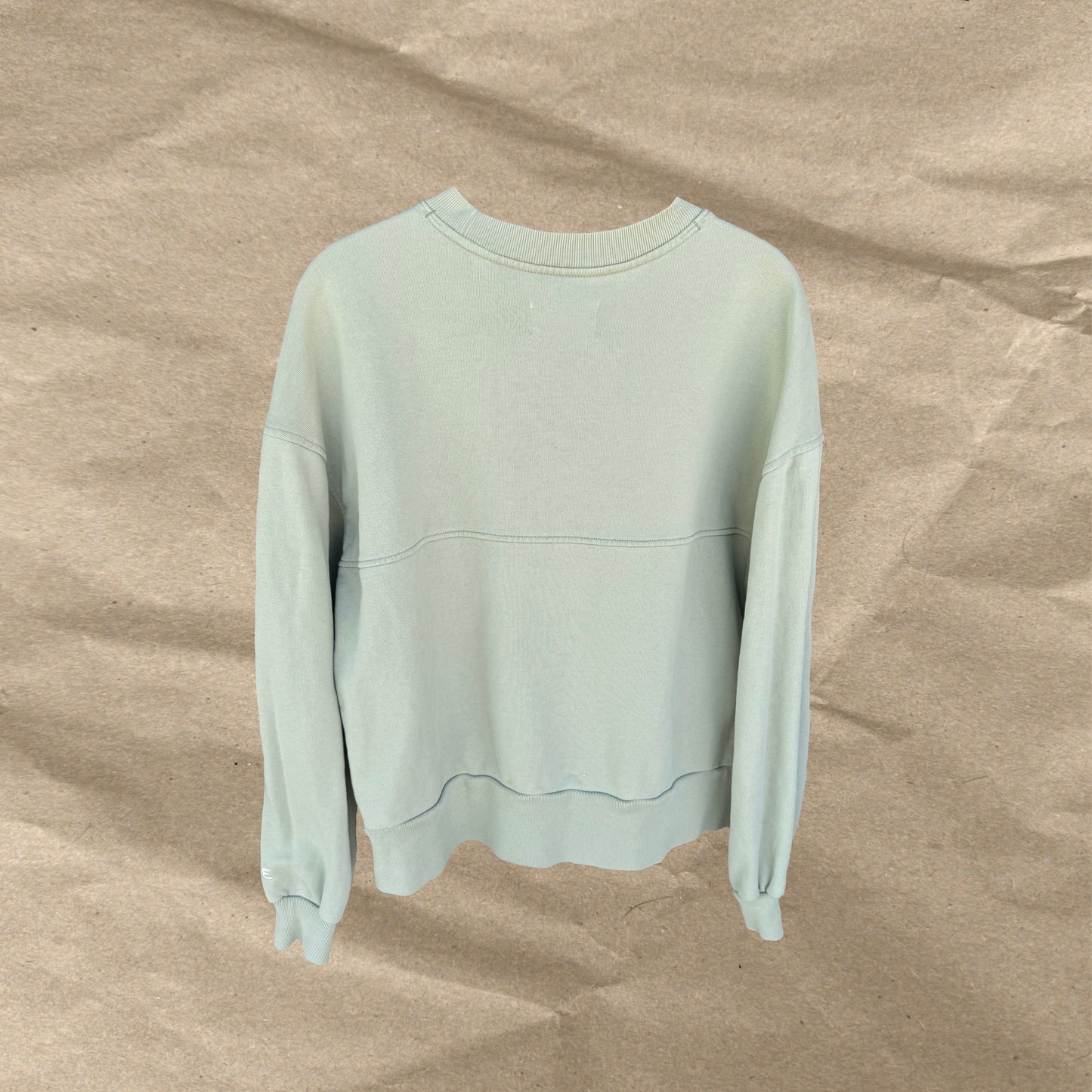 Cloud Block Printed Patch Crewneck Size S