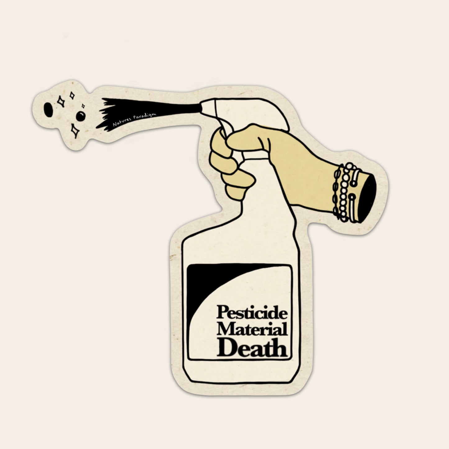 Pesticide Material Death Sticker